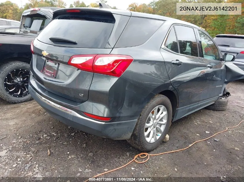 2018 Chevrolet Equinox Lt VIN: 2GNAXJEV2J6142201 Lot: 40773881