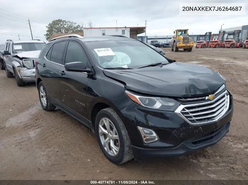 2018 Chevrolet Equinox Lt VIN: 2GNAXKEX7J6264687 Lot: 40774781