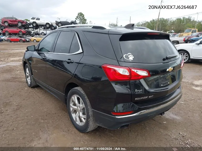 2018 Chevrolet Equinox Lt VIN: 2GNAXKEX7J6264687 Lot: 40774781