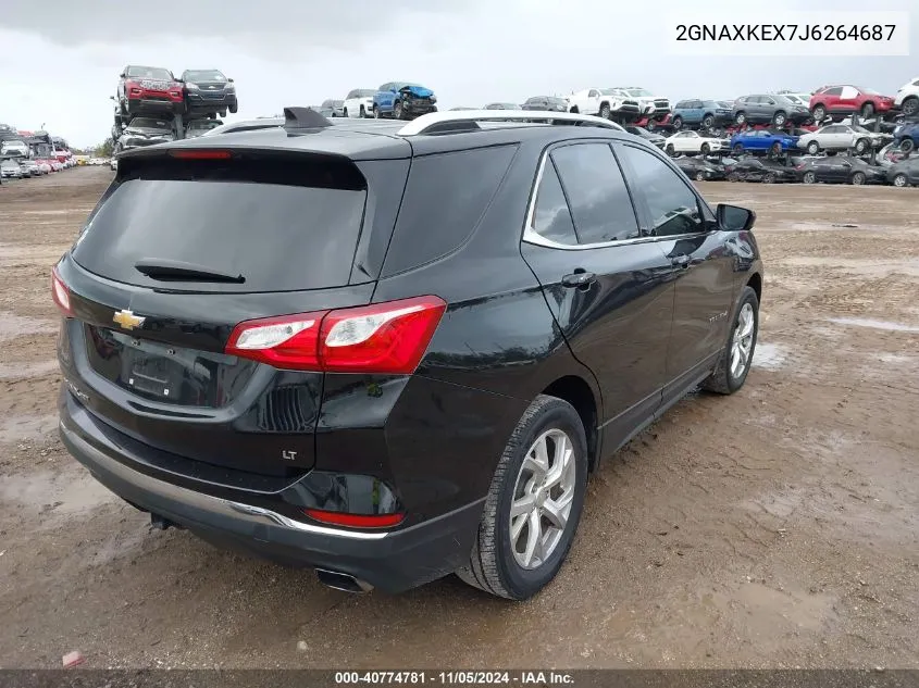 2018 Chevrolet Equinox Lt VIN: 2GNAXKEX7J6264687 Lot: 40774781