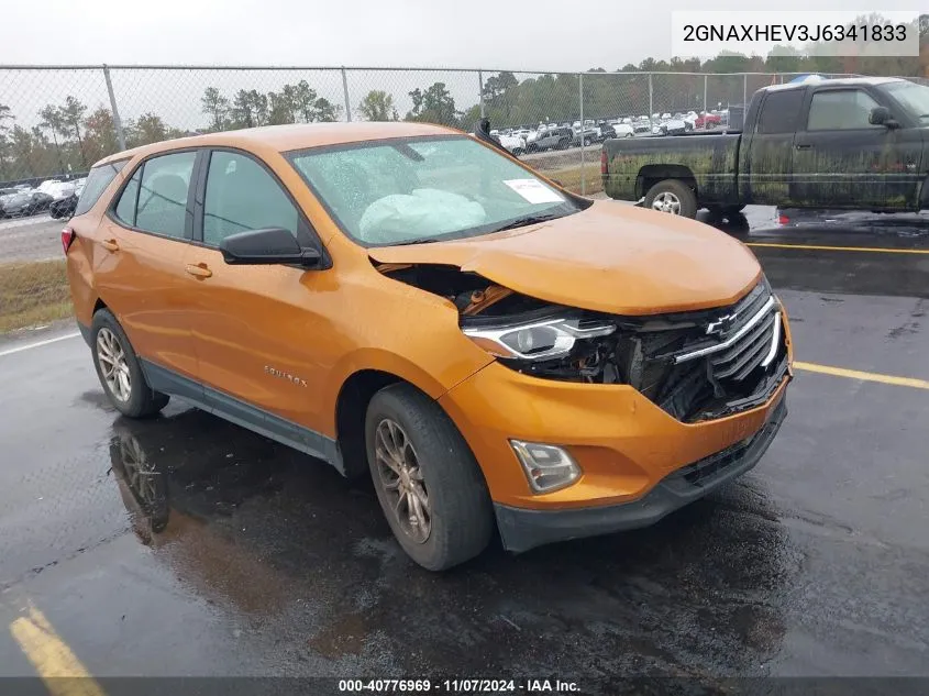 2018 Chevrolet Equinox Ls VIN: 2GNAXHEV3J6341833 Lot: 40776969