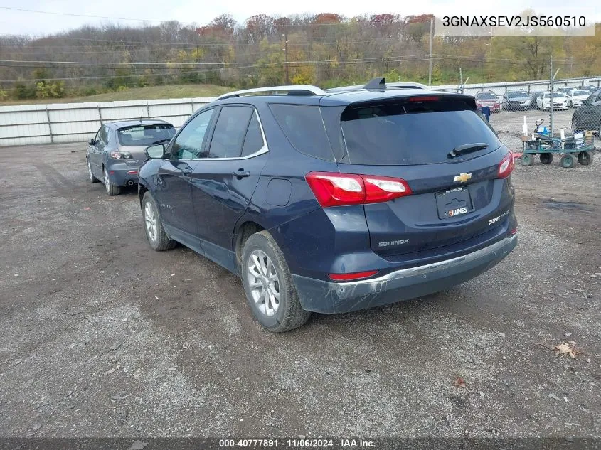 3GNAXSEV2JS560510 2018 Chevrolet Equinox Lt