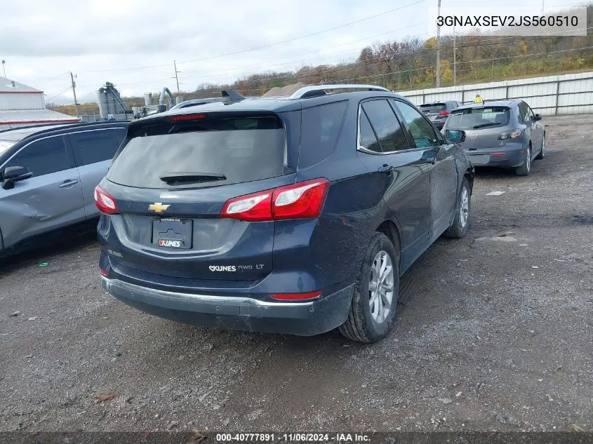 3GNAXSEV2JS560510 2018 Chevrolet Equinox Lt