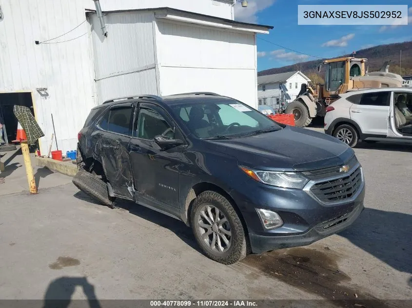 3GNAXSEV8JS502952 2018 Chevrolet Equinox Lt