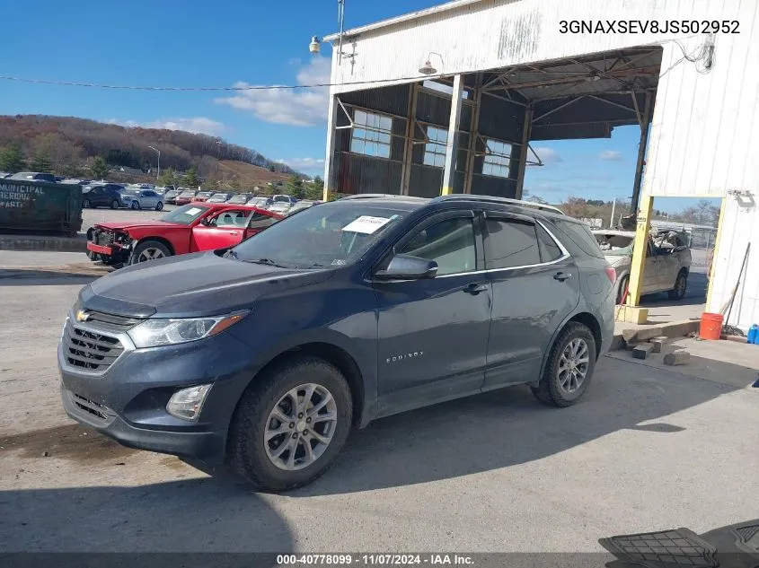 3GNAXSEV8JS502952 2018 Chevrolet Equinox Lt