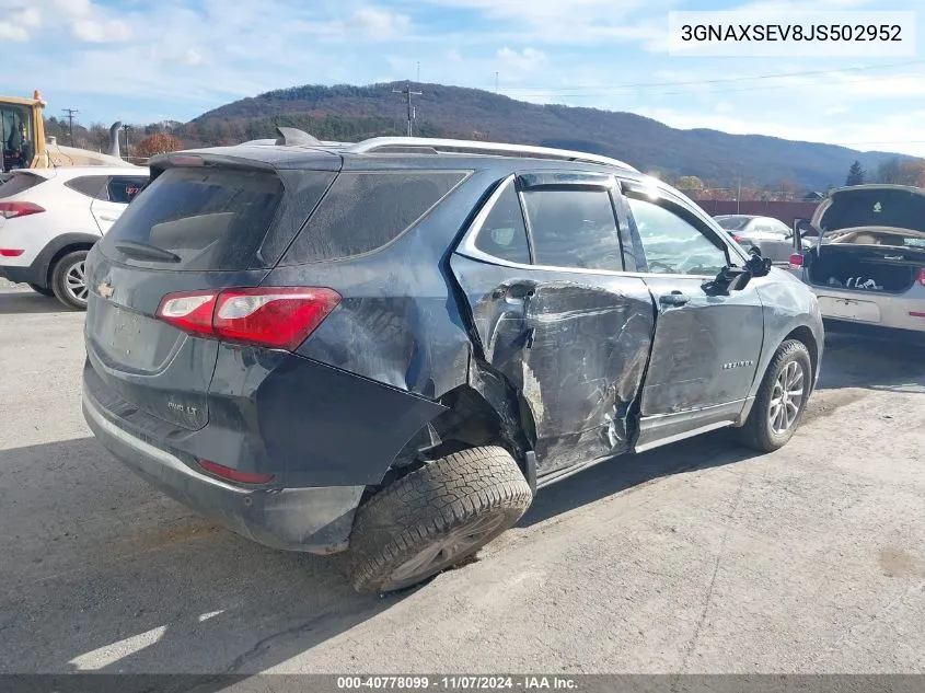 3GNAXSEV8JS502952 2018 Chevrolet Equinox Lt