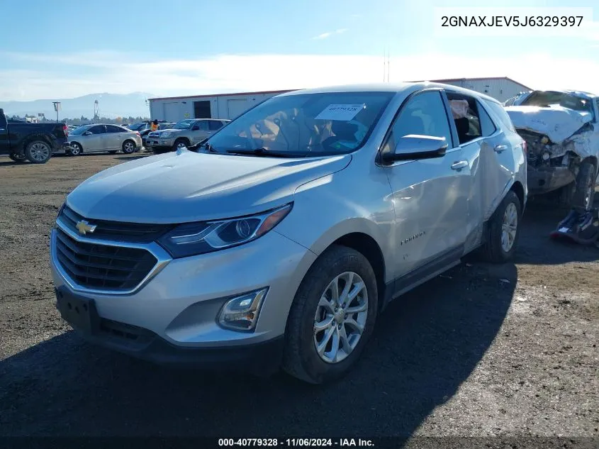 2018 Chevrolet Equinox Lt VIN: 2GNAXJEV5J6329397 Lot: 40779328