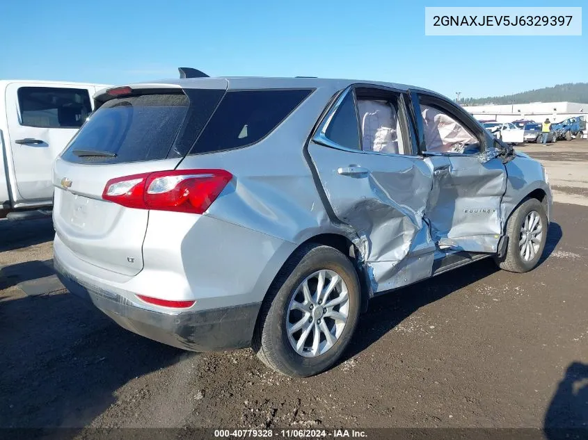 2018 Chevrolet Equinox Lt VIN: 2GNAXJEV5J6329397 Lot: 40779328