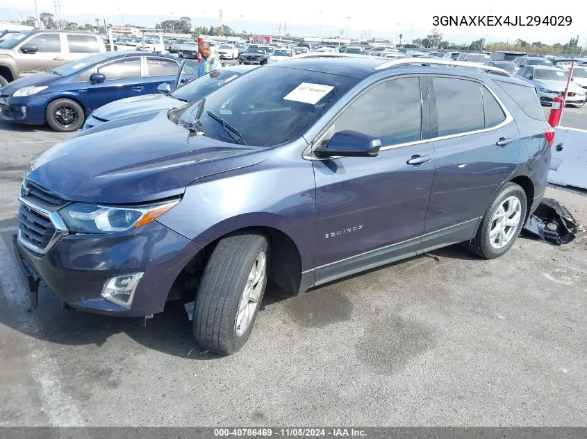 3GNAXKEX4JL294029 2018 Chevrolet Equinox Lt