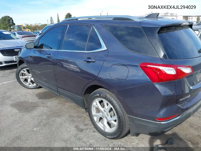 3GNAXKEX4JL294029 2018 Chevrolet Equinox Lt