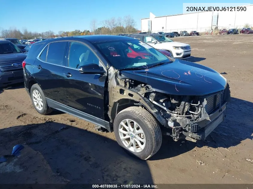 2018 Chevrolet Equinox Lt VIN: 2GNAXJEV0J6121590 Lot: 40789835