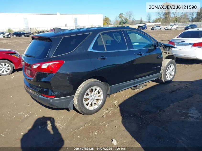 2018 Chevrolet Equinox Lt VIN: 2GNAXJEV0J6121590 Lot: 40789835