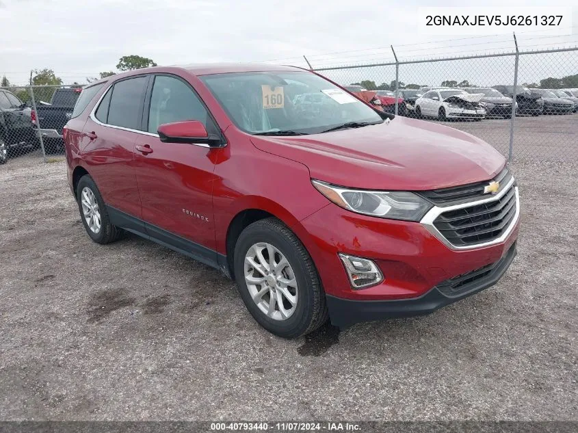 2018 Chevrolet Equinox Lt VIN: 2GNAXJEV5J6261327 Lot: 40793440