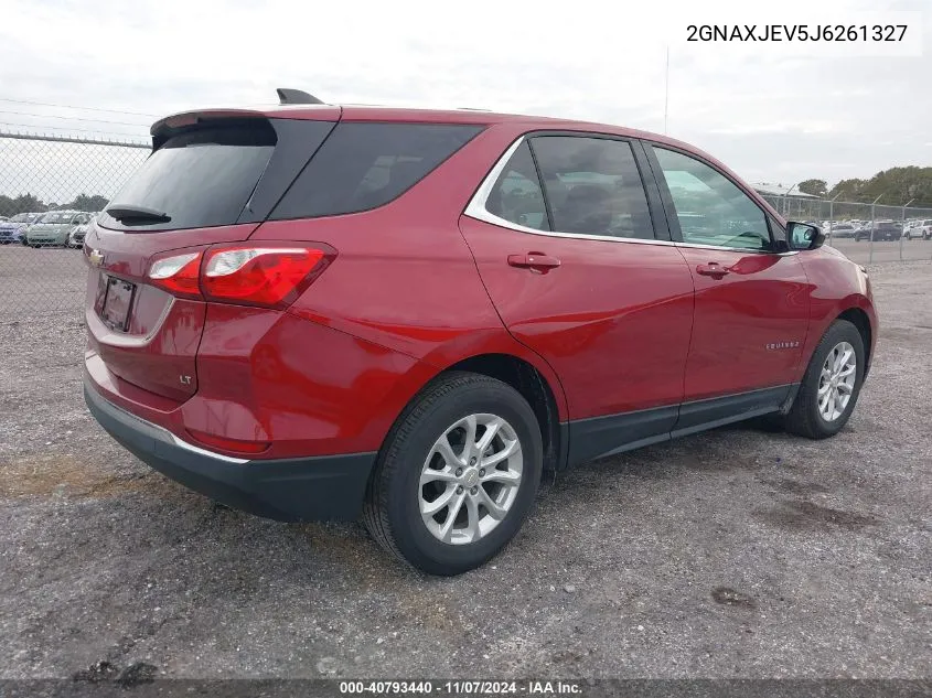 2018 Chevrolet Equinox Lt VIN: 2GNAXJEV5J6261327 Lot: 40793440