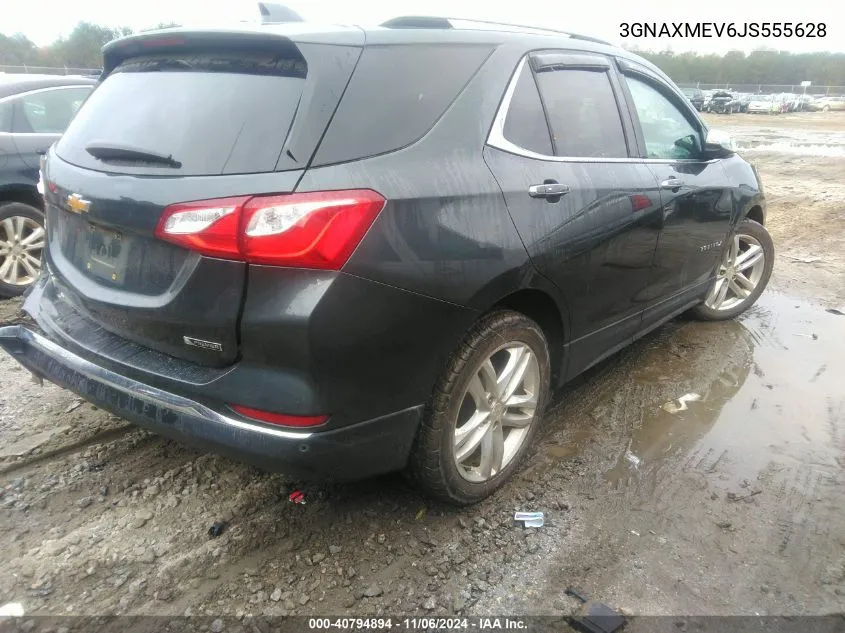 2018 Chevrolet Equinox Premier VIN: 3GNAXMEV6JS555628 Lot: 40794894