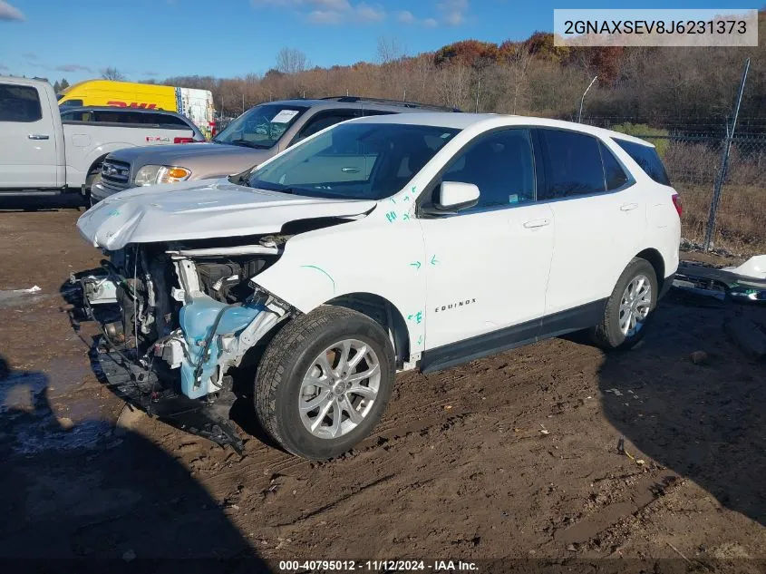 2018 Chevrolet Equinox Lt VIN: 2GNAXSEV8J6231373 Lot: 40795012