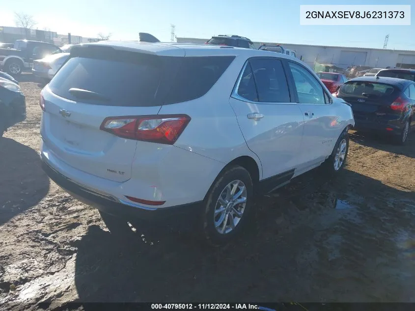 2018 Chevrolet Equinox Lt VIN: 2GNAXSEV8J6231373 Lot: 40795012