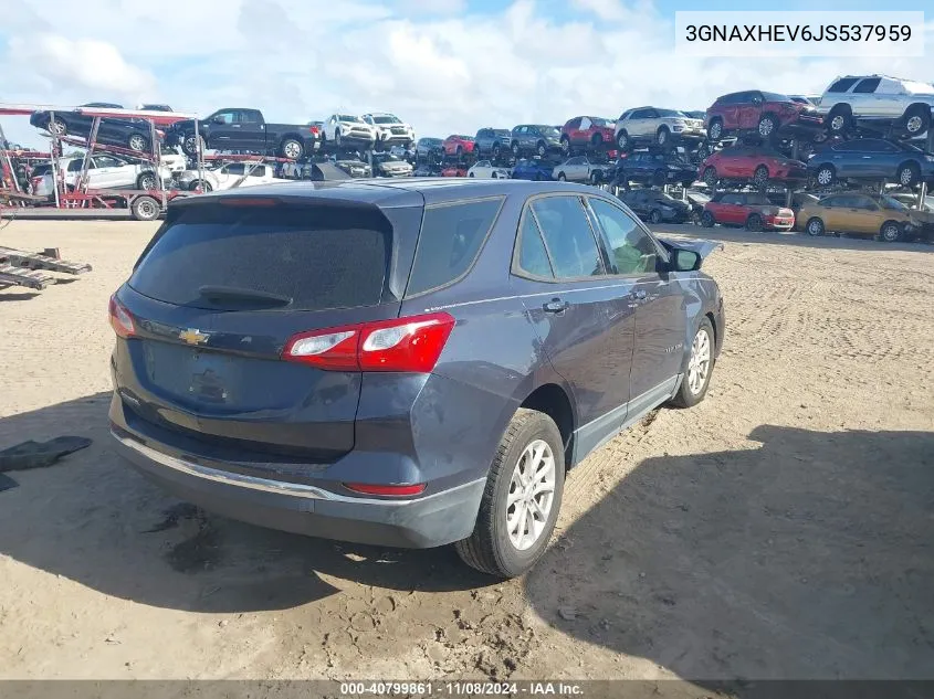 3GNAXHEV6JS537959 2018 Chevrolet Equinox Ls