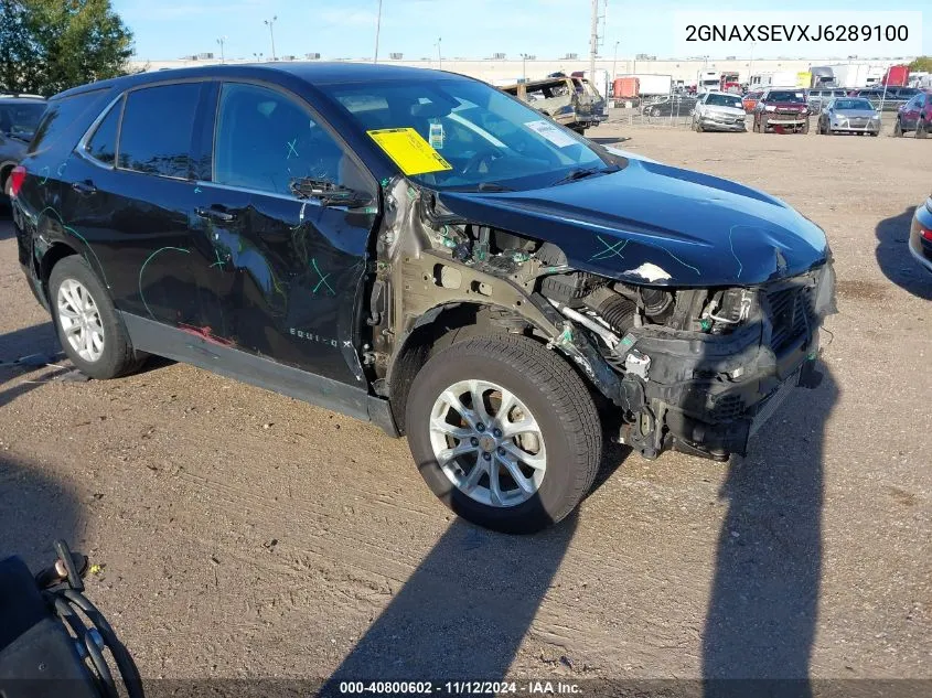 2018 Chevrolet Equinox Lt VIN: 2GNAXSEVXJ6289100 Lot: 40800602