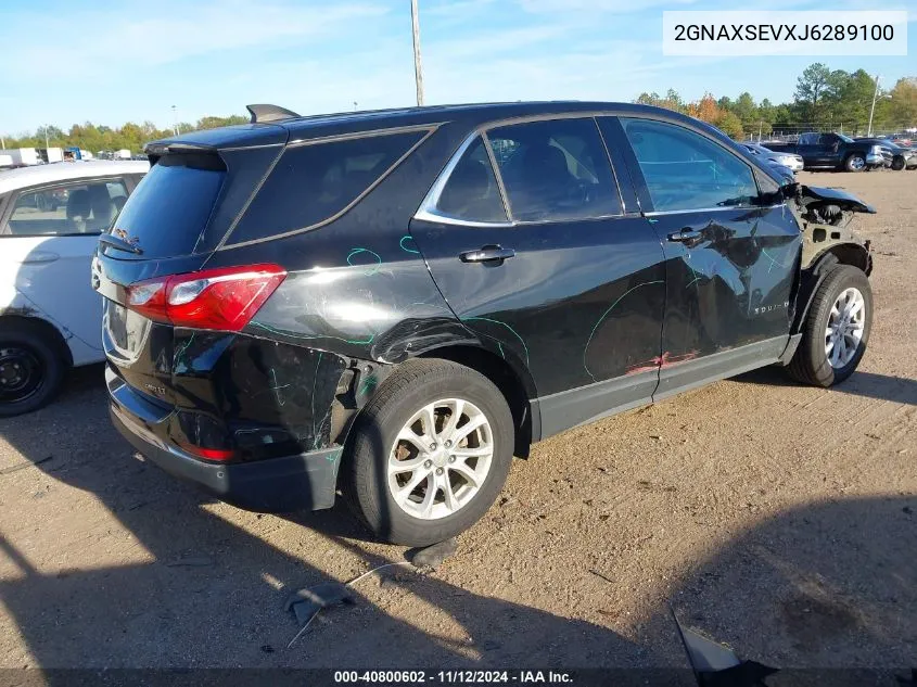 2018 Chevrolet Equinox Lt VIN: 2GNAXSEVXJ6289100 Lot: 40800602