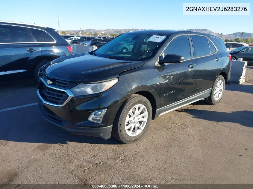 2018 Chevrolet Equinox Ls VIN: 2GNAXHEV2J6283276 Lot: 40805306