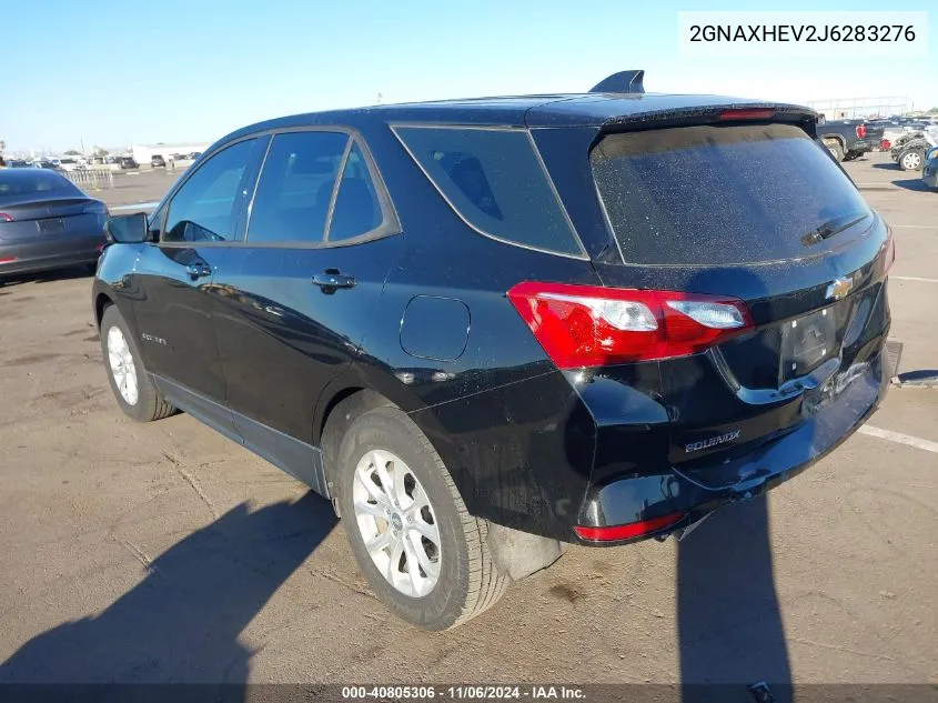 2018 Chevrolet Equinox Ls VIN: 2GNAXHEV2J6283276 Lot: 40805306