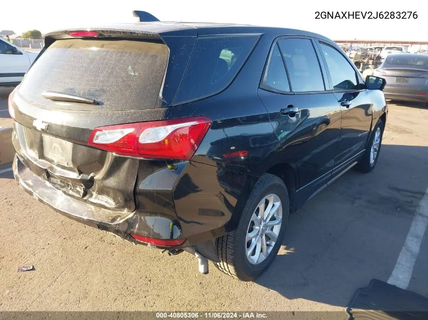 2018 Chevrolet Equinox Ls VIN: 2GNAXHEV2J6283276 Lot: 40805306