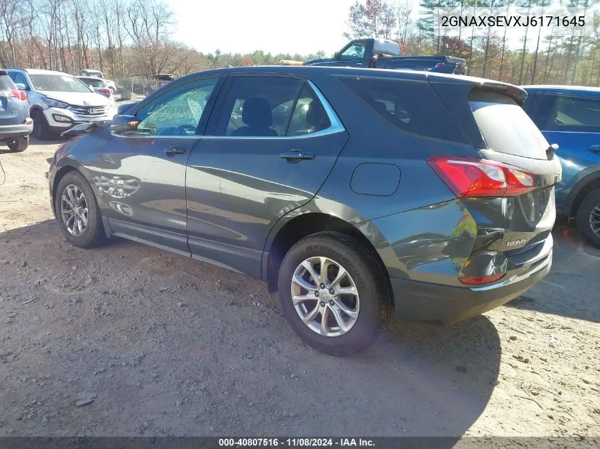 2018 Chevrolet Equinox Lt VIN: 2GNAXSEVXJ6171645 Lot: 40807516