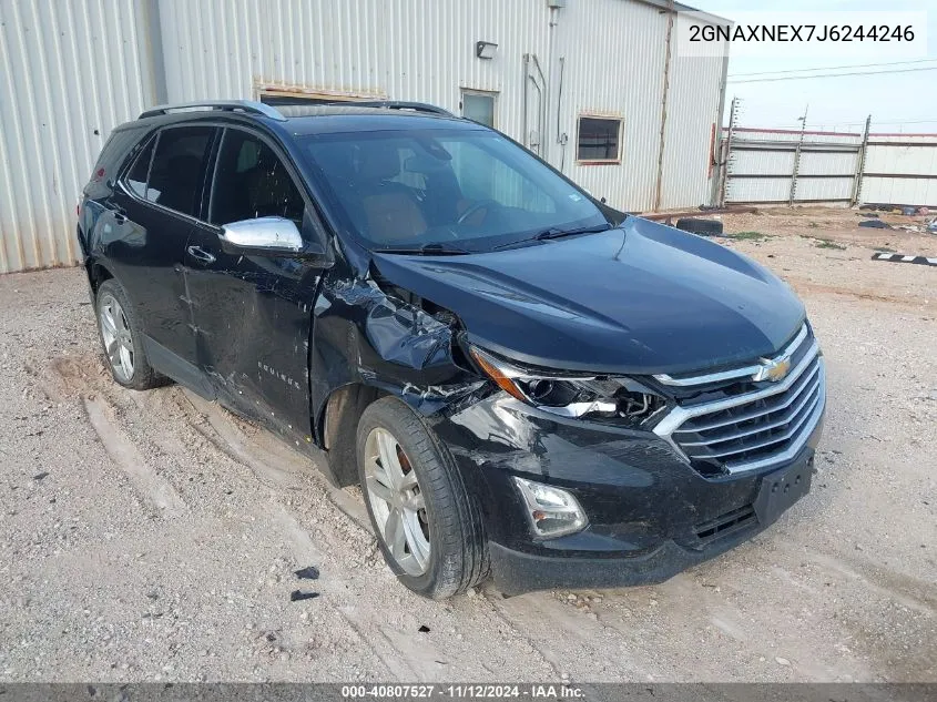 2018 Chevrolet Equinox Premier VIN: 2GNAXNEX7J6244246 Lot: 40807527