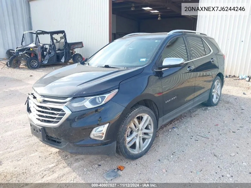 2018 Chevrolet Equinox Premier VIN: 2GNAXNEX7J6244246 Lot: 40807527