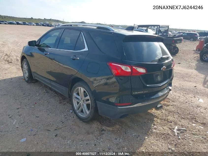 2018 Chevrolet Equinox Premier VIN: 2GNAXNEX7J6244246 Lot: 40807527