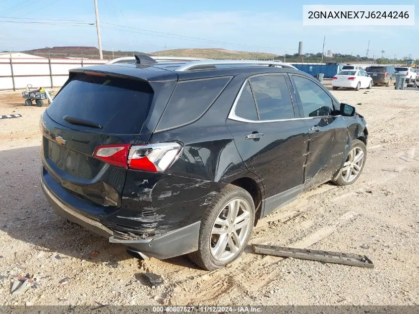 2018 Chevrolet Equinox Premier VIN: 2GNAXNEX7J6244246 Lot: 40807527