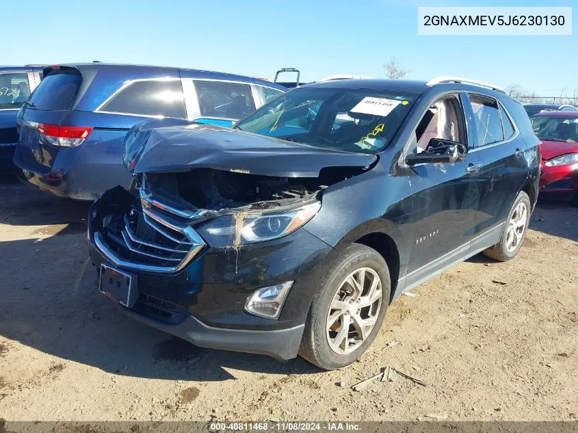 2018 Chevrolet Equinox Premier VIN: 2GNAXMEV5J6230130 Lot: 40811468