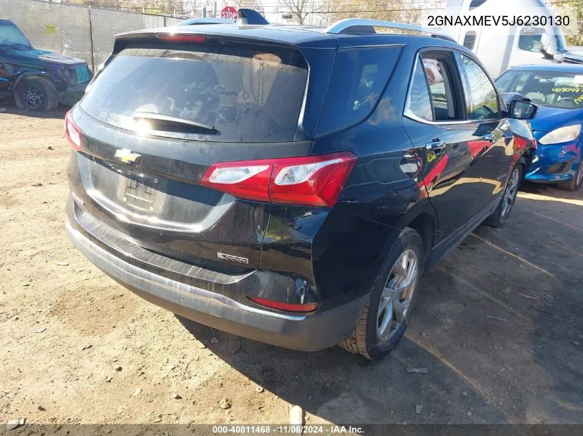 2018 Chevrolet Equinox Premier VIN: 2GNAXMEV5J6230130 Lot: 40811468