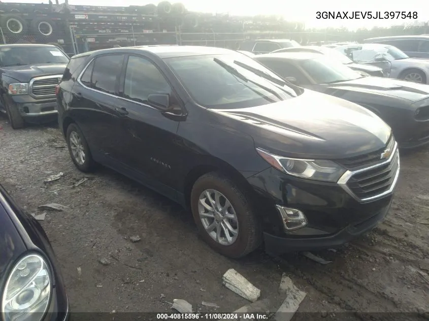 2018 Chevrolet Equinox Lt VIN: 3GNAXJEV5JL397548 Lot: 40815596