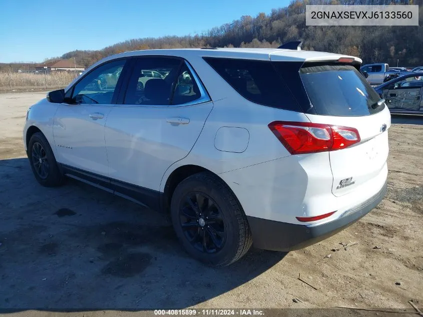 2018 Chevrolet Equinox Lt VIN: 2GNAXSEVXJ6133560 Lot: 40815899