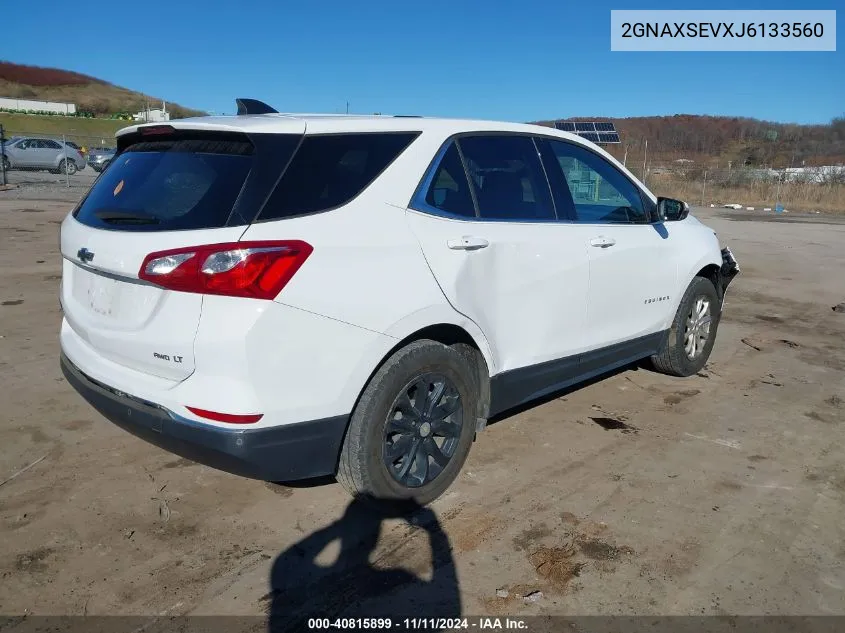 2018 Chevrolet Equinox Lt VIN: 2GNAXSEVXJ6133560 Lot: 40815899