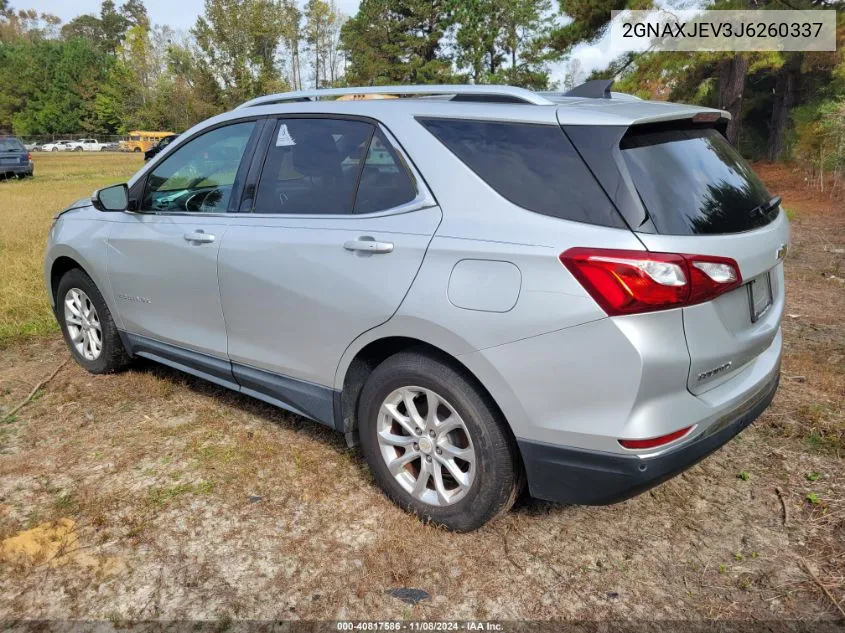 2018 Chevrolet Equinox VIN: 2GNAXJEV3J6260337 Lot: 40817586