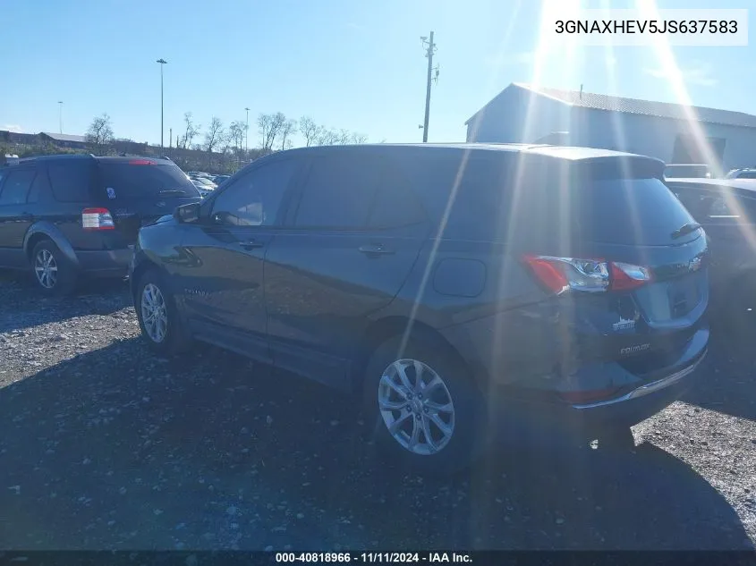 2018 Chevrolet Equinox Ls VIN: 3GNAXHEV5JS637583 Lot: 40818966