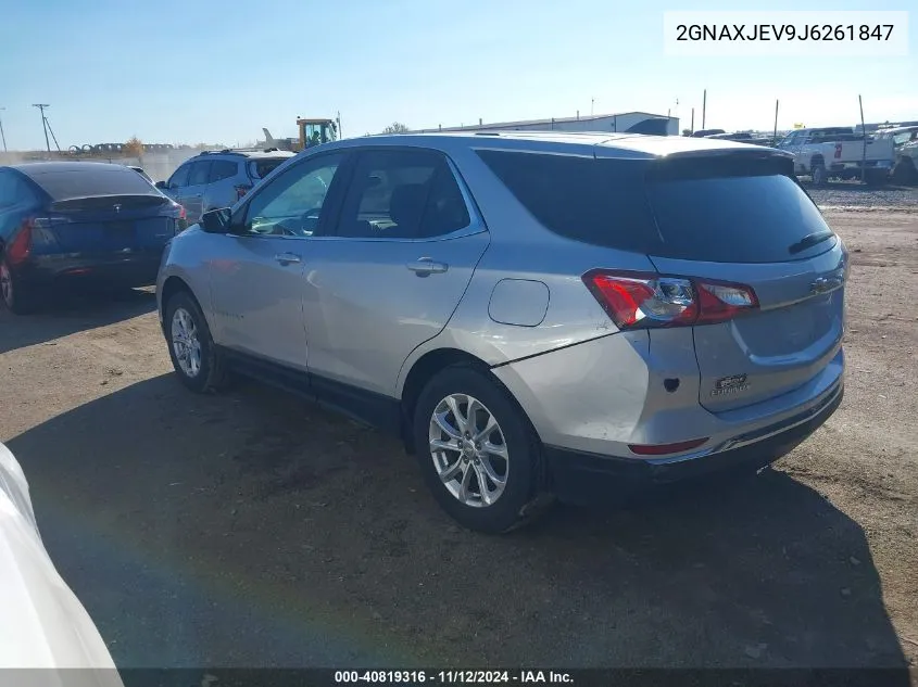 2018 Chevrolet Equinox Lt VIN: 2GNAXJEV9J6261847 Lot: 40819316