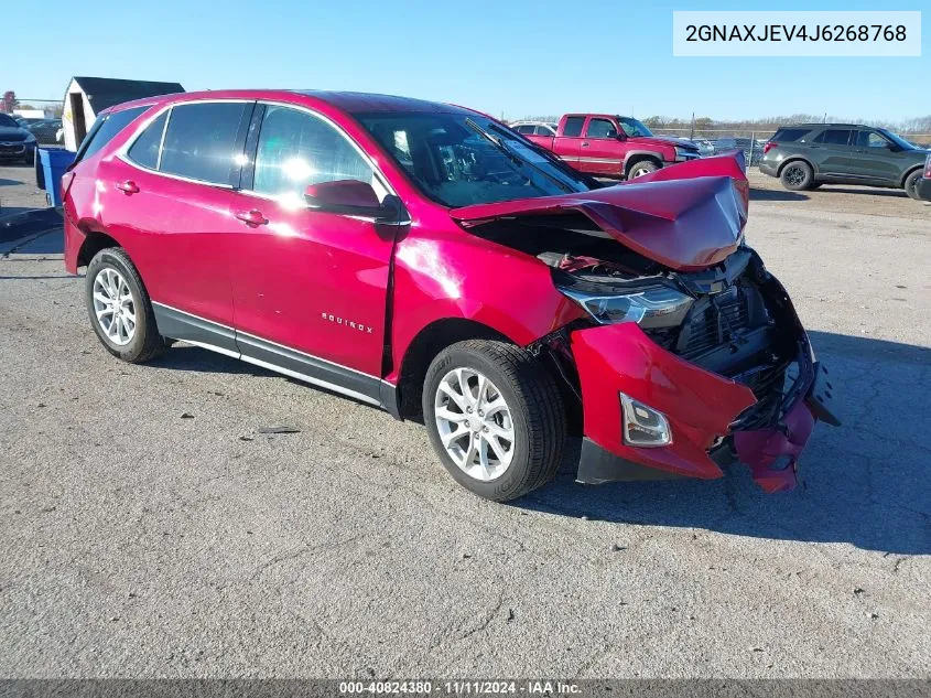 2018 Chevrolet Equinox Lt VIN: 2GNAXJEV4J6268768 Lot: 40824380