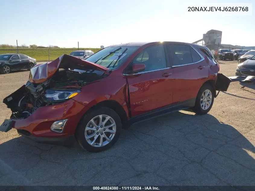 2018 Chevrolet Equinox Lt VIN: 2GNAXJEV4J6268768 Lot: 40824380