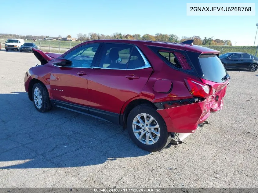 2018 Chevrolet Equinox Lt VIN: 2GNAXJEV4J6268768 Lot: 40824380