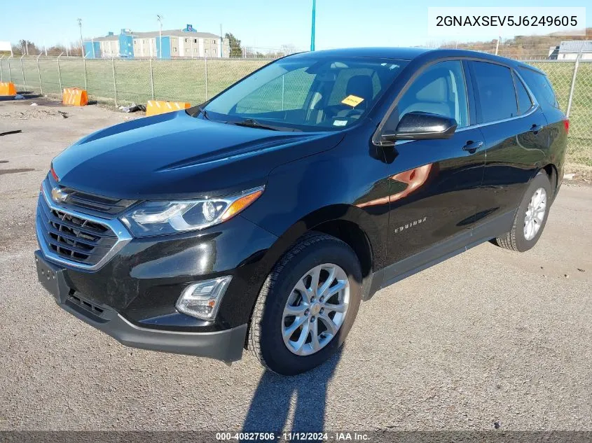 2018 Chevrolet Equinox Lt VIN: 2GNAXSEV5J6249605 Lot: 40827506