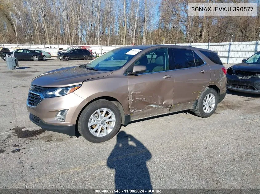 2018 Chevrolet Equinox Lt VIN: 3GNAXJEVXJL390577 Lot: 40827543