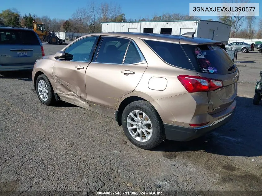 2018 Chevrolet Equinox Lt VIN: 3GNAXJEVXJL390577 Lot: 40827543