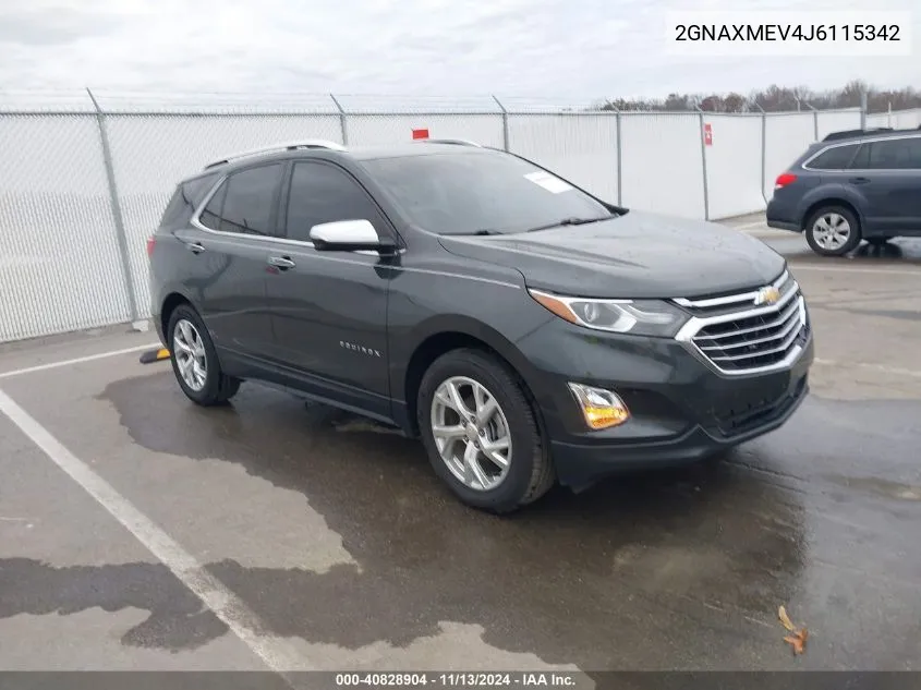 2018 Chevrolet Equinox Premier VIN: 2GNAXMEV4J6115342 Lot: 40828904