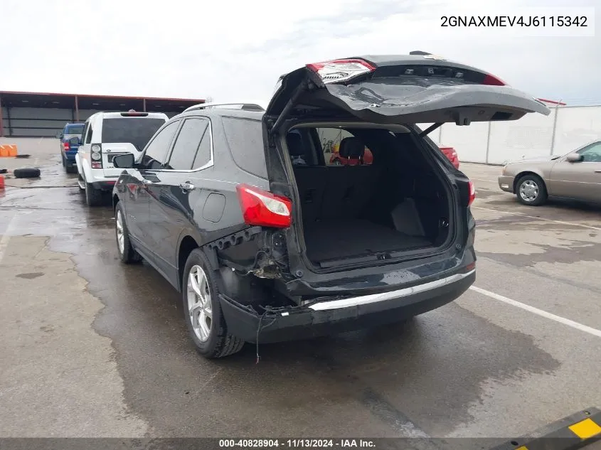 2018 Chevrolet Equinox Premier VIN: 2GNAXMEV4J6115342 Lot: 40828904