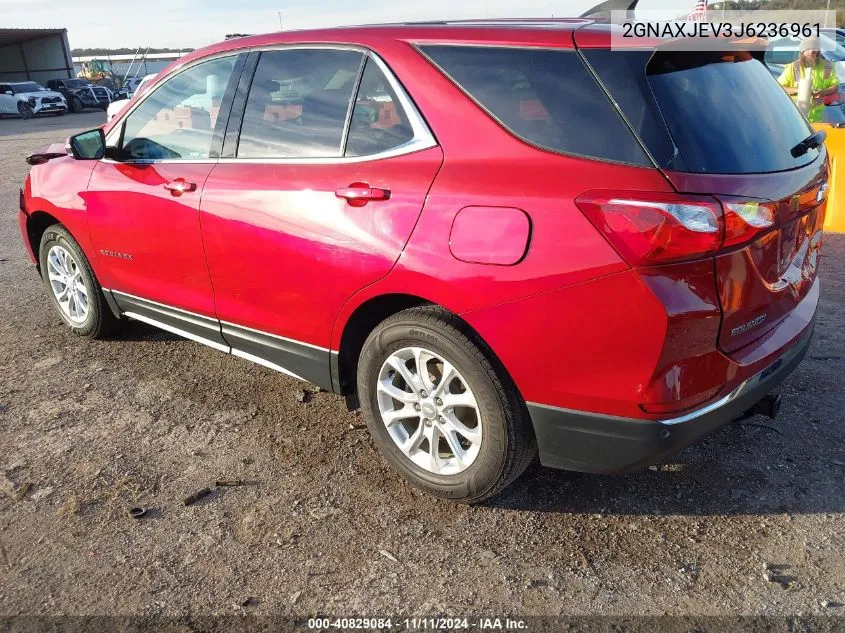 2018 Chevrolet Equinox Lt VIN: 2GNAXJEV3J6236961 Lot: 40829084