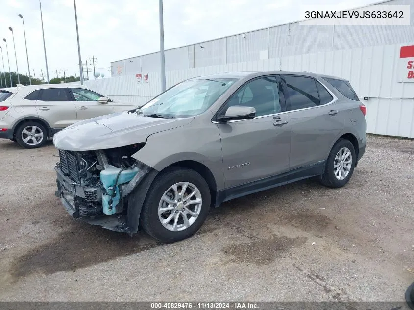 2018 Chevrolet Equinox Lt VIN: 3GNAXJEV9JS633642 Lot: 40829476